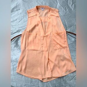 Guess Peach Sleeveless Blouse